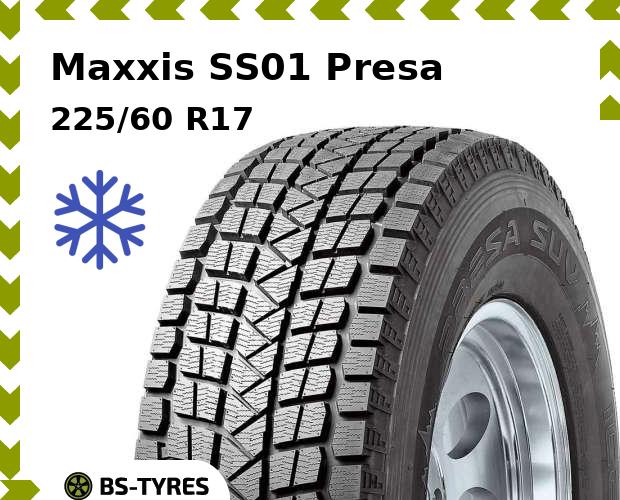 

Зимние шины Maxxis, SS01 Presa SUV 225/60 R17 99T