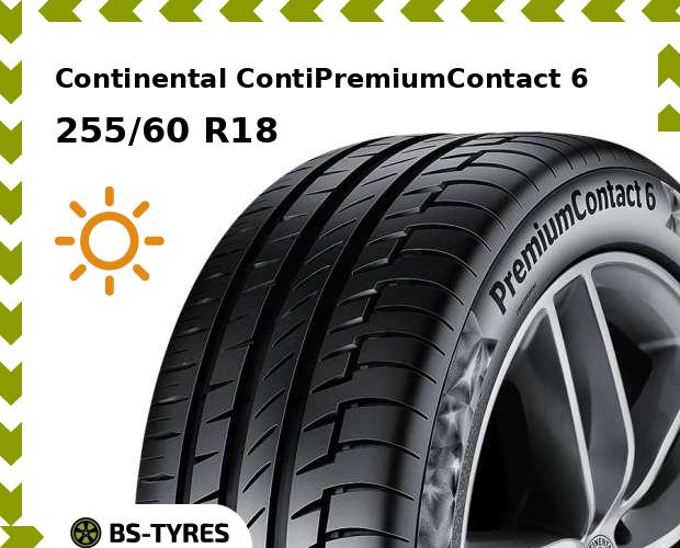 

Летние шины Continental, ContiPremiumContact 6 255/60 R18 112V