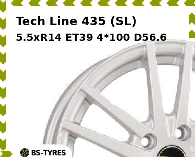 

Колесный диск Tech Line, Tech-line 435 (SL) 5.5xR14 ET39 4*100 D56.6