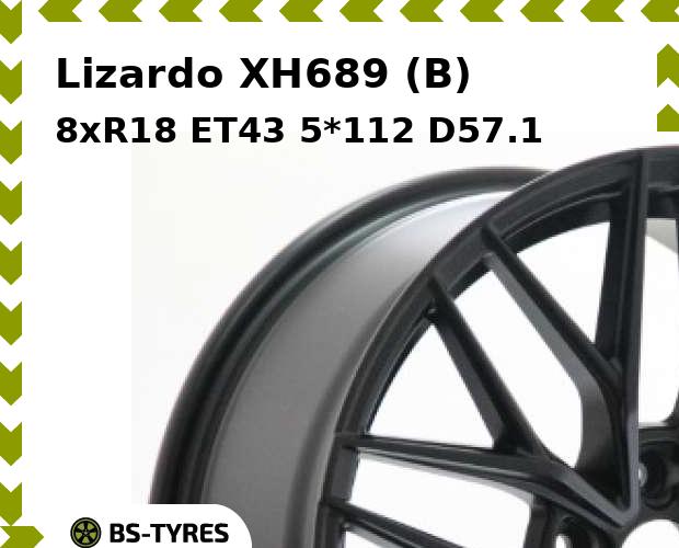 

Колесный диск Lizardo, XH689 (B) 8xR18 ET43 5*112 D57.1