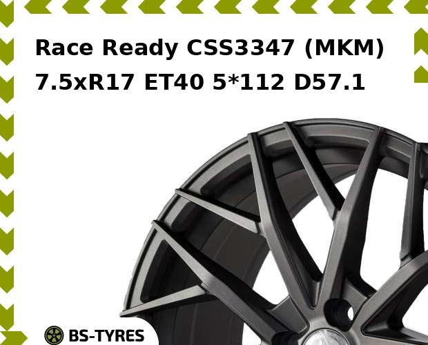 

Колесный диск Race Ready, CSS3347 (MKM) 7.5xR17 ET40 5*112 D57.1