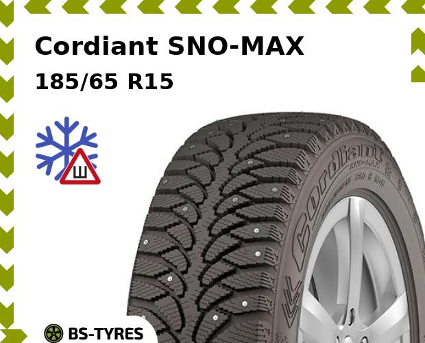 

Зимние шины Cordiant, SNO-MAX 185/65 R15 88T