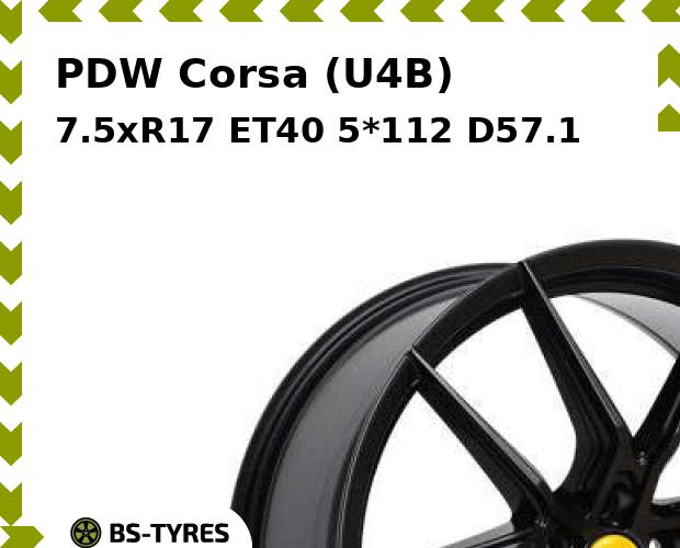 

Колесный диск PDW, Corsa (U4B) 7.5xR17 ET40 5*112 D57.1