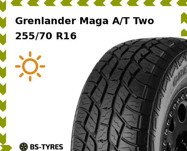 

Летние шины Grenlander, Maga A/T Two 255/70 R16 111T