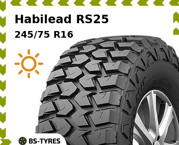 

Летние шины Habilead, RS25 245/75 R16C 120/116Q