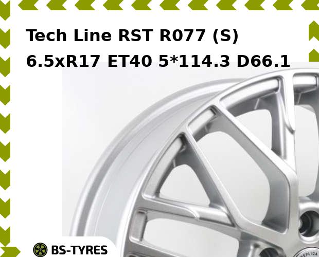 

Колесный диск Tech Line, Tech-line RST R077 (S) 6.5xR17 ET40 5*114.3 D66.1