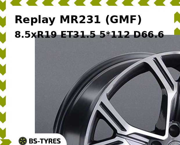 

Колесный диск Replay, MR231 (GMF) 8.5xR19 ET31.5 5*112 D66.6
