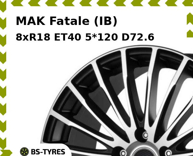 

Колесный диск MAK, Fatale (IB) 8xR18 ET40 5*120 D72.6