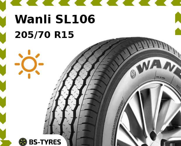

Летние шины Wanli, SL106 205/70 R15C 106/104R