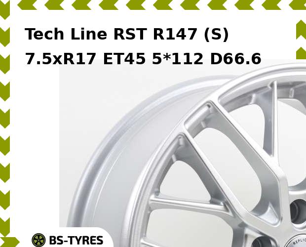 

Колесный диск Tech Line, Tech-line RST R147 (S) 7.5xR17 ET45 5*112 D66.6