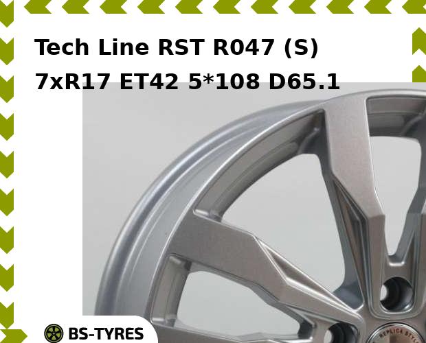 

Колесный диск Tech Line, Tech-line RST R047 (S) 7xR17 ET42 5*108 D65.1