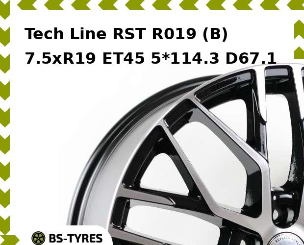 

Колесный диск Tech Line, Tech-line RST R019 (B) 7.5xR19 ET45 5*114.3 D67.1