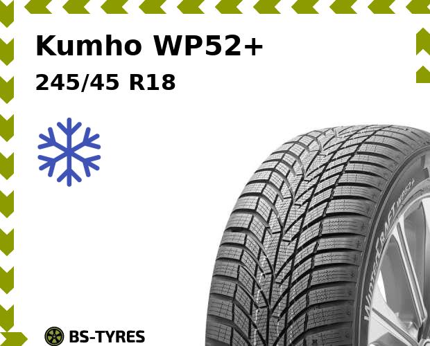 

Зимние шины Kumho, WP52+ 245/45 R18 100V