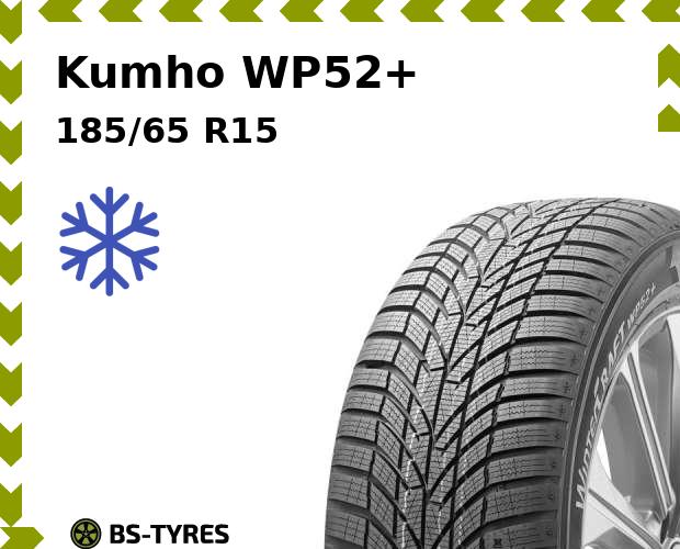 

Зимние шины Kumho, WP52+ 185/65 R15 88T