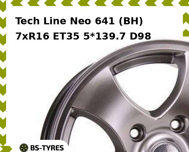 

Колесный диск Tech Line, Tech-line Neo 641 (BH) 7xR16 ET35 5*139.7 D98