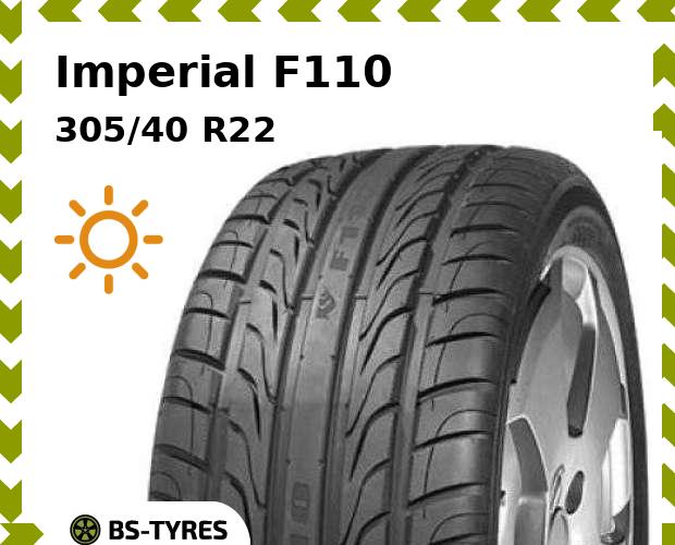 

Летние шины Imperial, F110 305/40 R22 114V