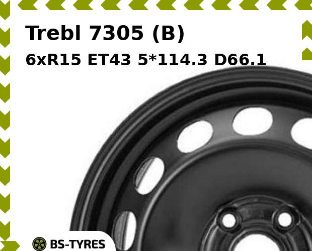 

Колесный диск Trebl, 7305 (B) 6xR15 ET43 5*114.3 D66.1