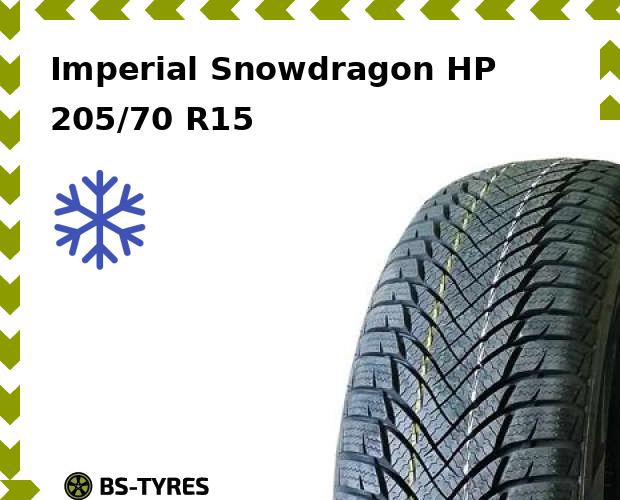 

Зимние шины Imperial, Snowdragon HP 205/70 R15 96T