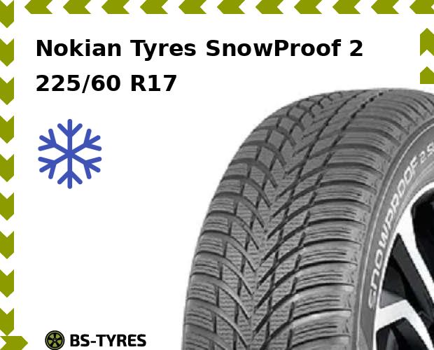 

Зимние шины Nokian Tyres, SnowProof 2 SUV 225/60 R17 103V
