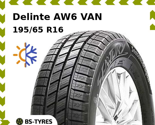

Всесезонные шины Delinte, AW6 VAN 195/65 R16C 104/102T