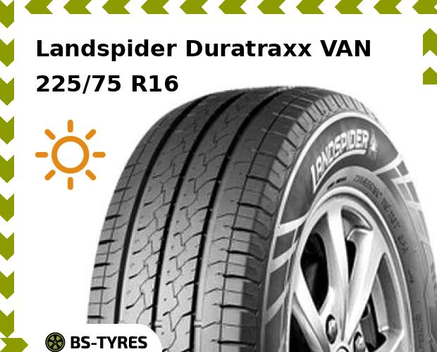 

Летние шины Landspider, Duratraxx VAN 225/75 R16C 121/120R