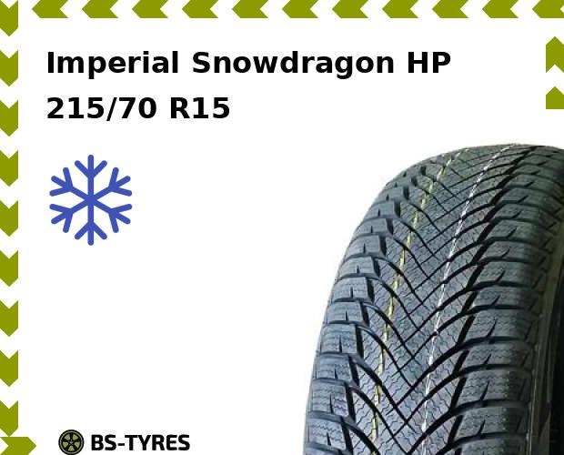 

Зимние шины Imperial, Snowdragon HP 215/70 R15 98T