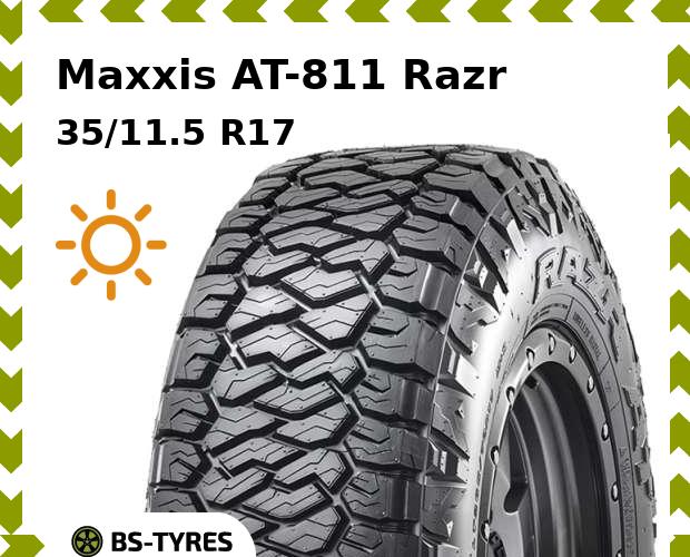 

Летние шины Maxxis, AT-811 Razr 35/11.5 R17 121R