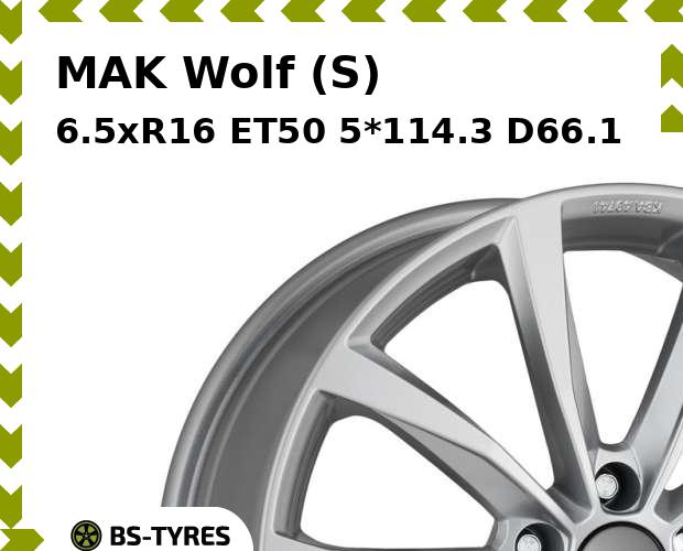 

Колесный диск MAK, Wolf (S) 6.5xR16 ET50 5*114.3 D66.1