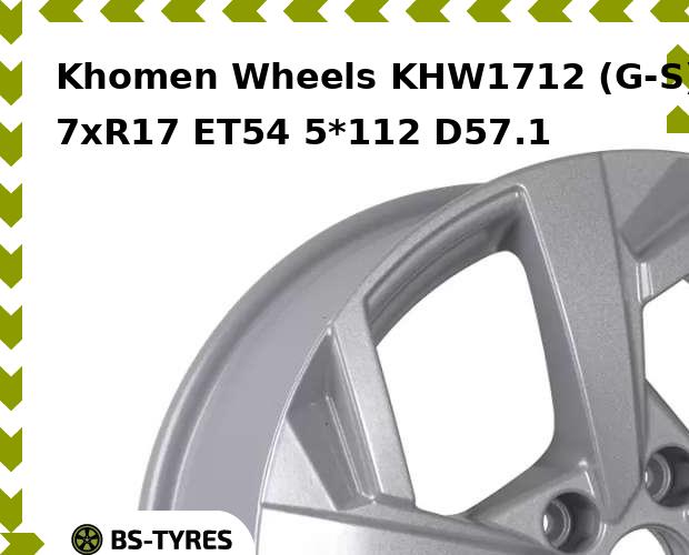 

Колесный диск Khomen Wheels, KHW1712 (G-S) 7xR17 ET54 5*112 D57.1