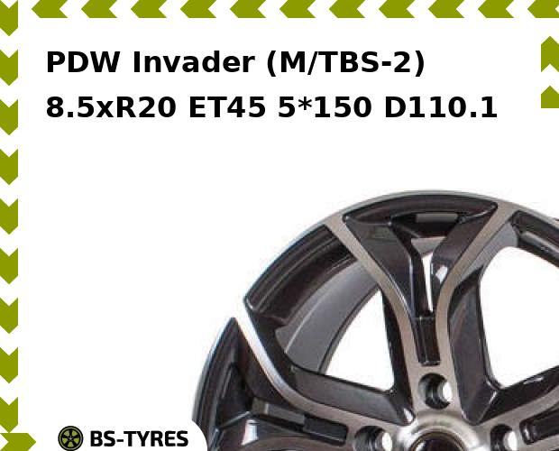 

Колесный диск PDW, Invader (M/TBS-2) 8.5xR20 ET45 5*150 D110.1