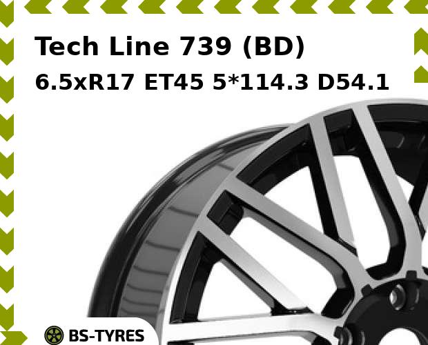 

Колесный диск Tech Line, 739 (BD) 6.5xR17 ET45 5*114.3 D54.1