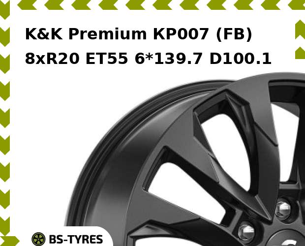 

Колесный диск K&K, Premium КР007 (FB) 8.0xR20 ET55 6*139.7 D100.1