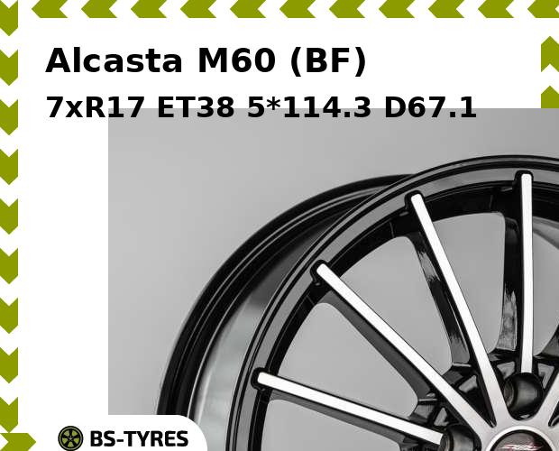 

Колесный диск Alcasta, M60 (BF) 7xR17 ET38 5*114.3 D67.1