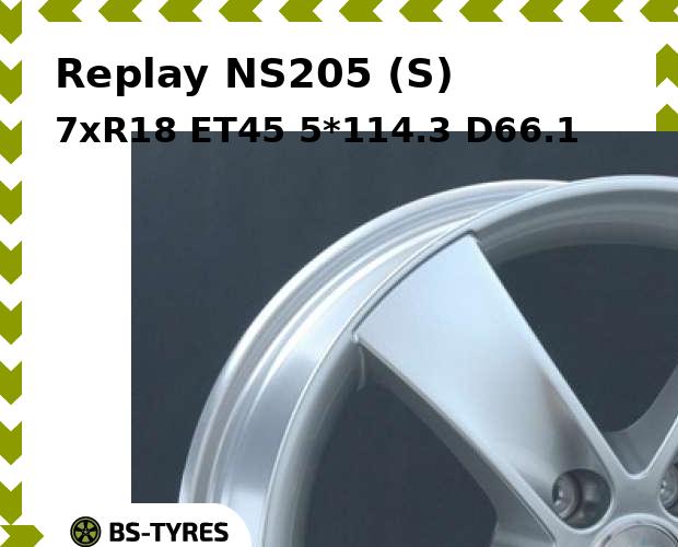 

Колесный диск Replay, NS205 (S) 7xR18 ET45 5*114.3 D66.1