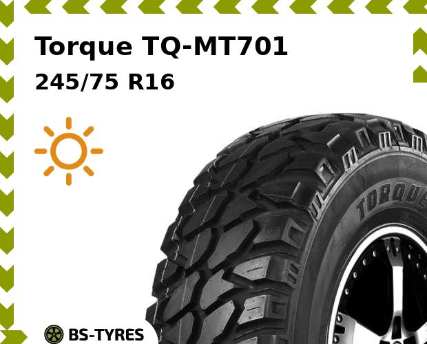 

Летние шины Torque, TQ-MT701 245/75 R16C 120/116Q