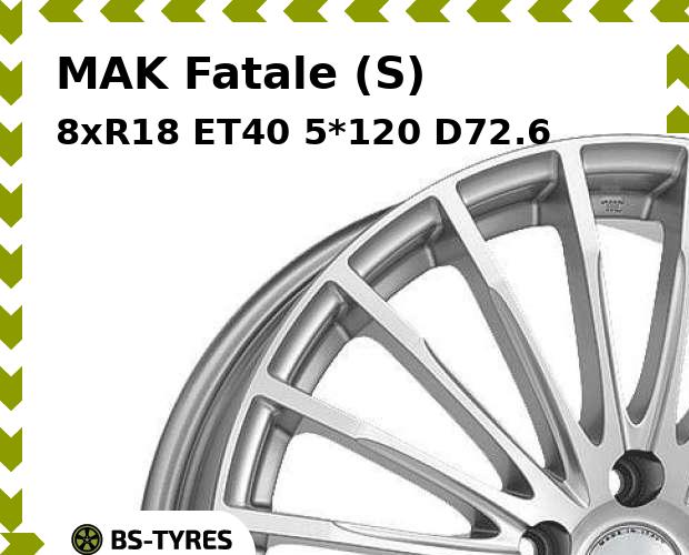 

Колесный диск MAK, Fatale (S) 8xR18 ET40 5*120 D72.6