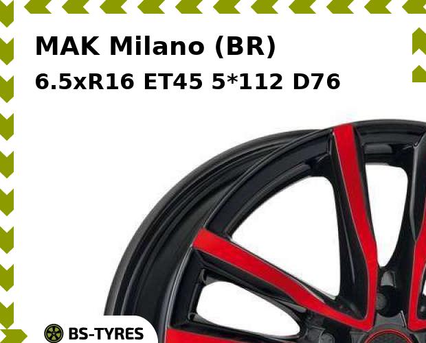 

Колесный диск MAK, Milano (BR) 6.5xR16 ET45 5*112 D76