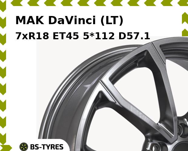 

Колесный диск MAK, DaVinci (LT) 7xR18 ET45 5*112 D57.1