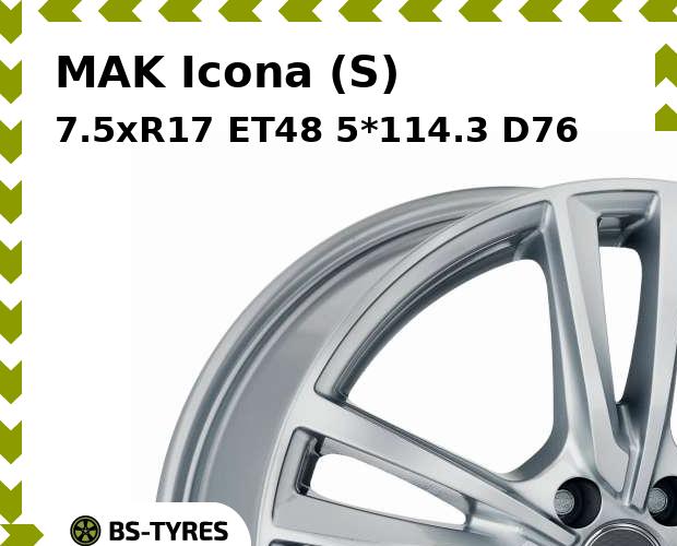 

Колесный диск MAK, Icona (S) 7.5xR17 ET48 5*114.3 D76