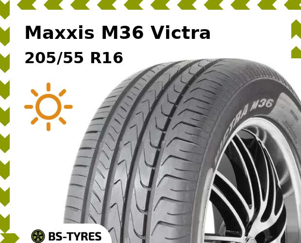 

Летние шины Maxxis, M36 Victra RunFlat 205/55 R16 91W