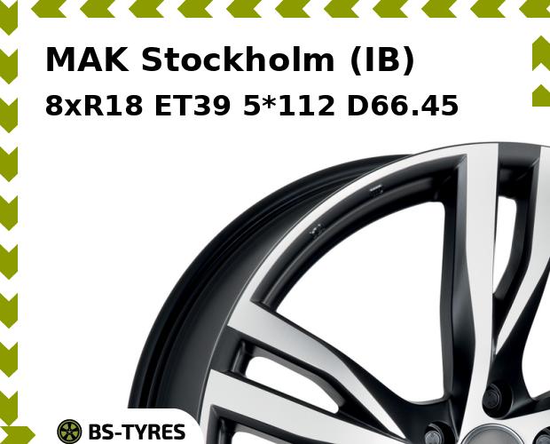 

Колесный диск MAK, Stockholm (IB) 8xR18 ET39 5*112 D66.45