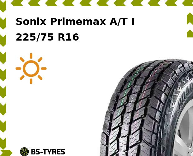 

Летние шины Sonix, Primemax A/T I 225/75 R16C 115/112Q