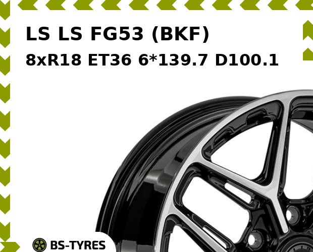 

Колесный диск LS, FG53 (BKF) 8xR18 ET36 6*139.7 D100.1