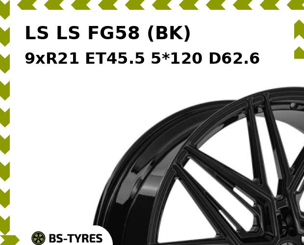 

Колесный диск LS, FG58 (BK) 9xR21 ET45.5 5*120 D62.6