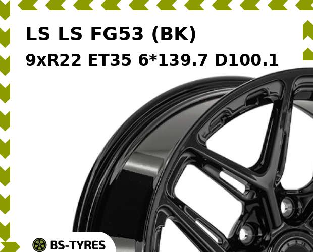 

Колесный диск LS, FG53 (BK) 9xR22 ET35 6*139.7 D100.1