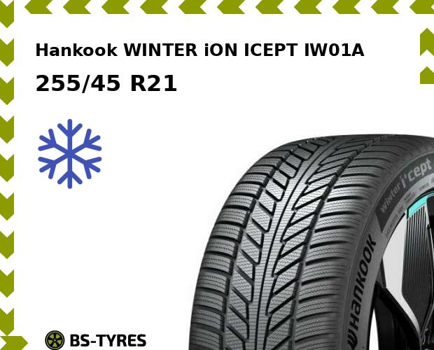 

Зимние шины Hankook, WINTER iON ICEPT IW01A SUV 255/45 R21 106V