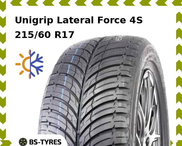 

Всесезонные шины Unigrip, Lateral Force 4S 215/60 R17 96V