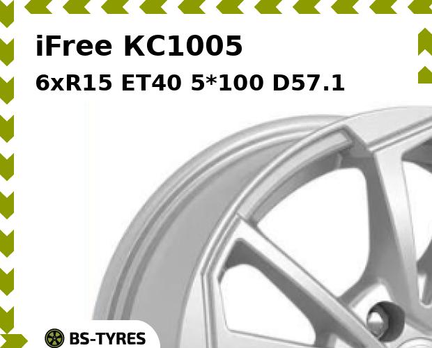 

Колесный диск iFree, КС1005 6.0xR15 ET40 5*100 D57.1