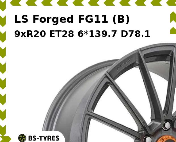 

Колесный диск LS, Forged FG11 (B) 9.0xR20 ET28 6*139.7 D78.1