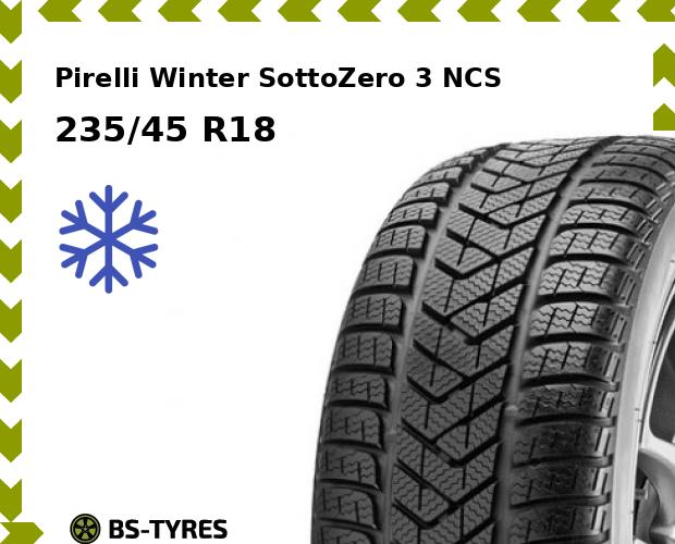 

Зимние шины Pirelli, Winter SottoZero 3 NCS 235/45 R18 98V